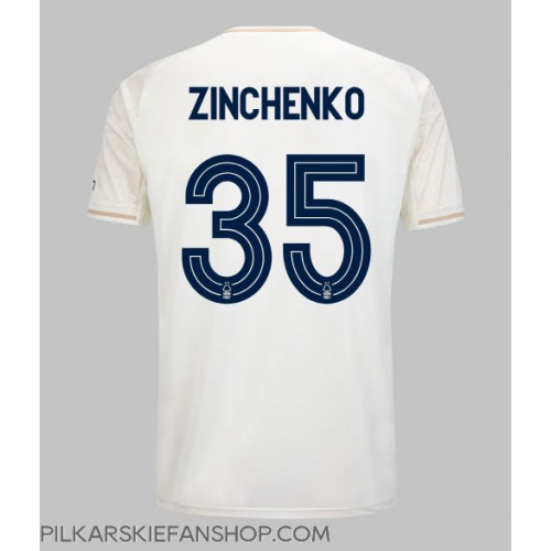 Koszulka piłkarska Nottingham Forest Oleksandr Zinchenko #35 Strój wyjazdowy 2025-26 tanio Krótki Rękaw Koszulka piłkarska Nottingham Forest Oleksandr Zinchenko #35 Strój wyjazdowy 2025-26 tanio Krótki Rękaw